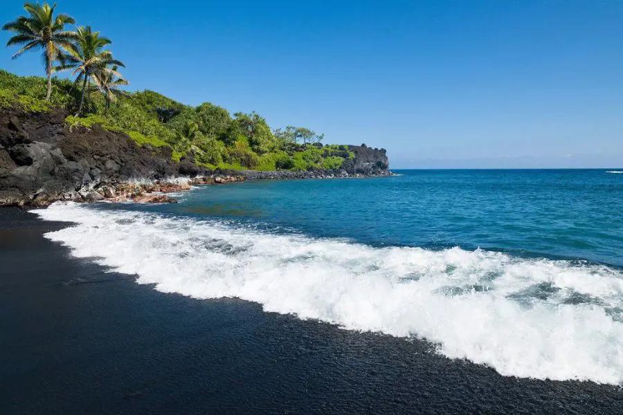 Honokalani Beach, Wai'anapanapa State Park, Maui, Hawaii