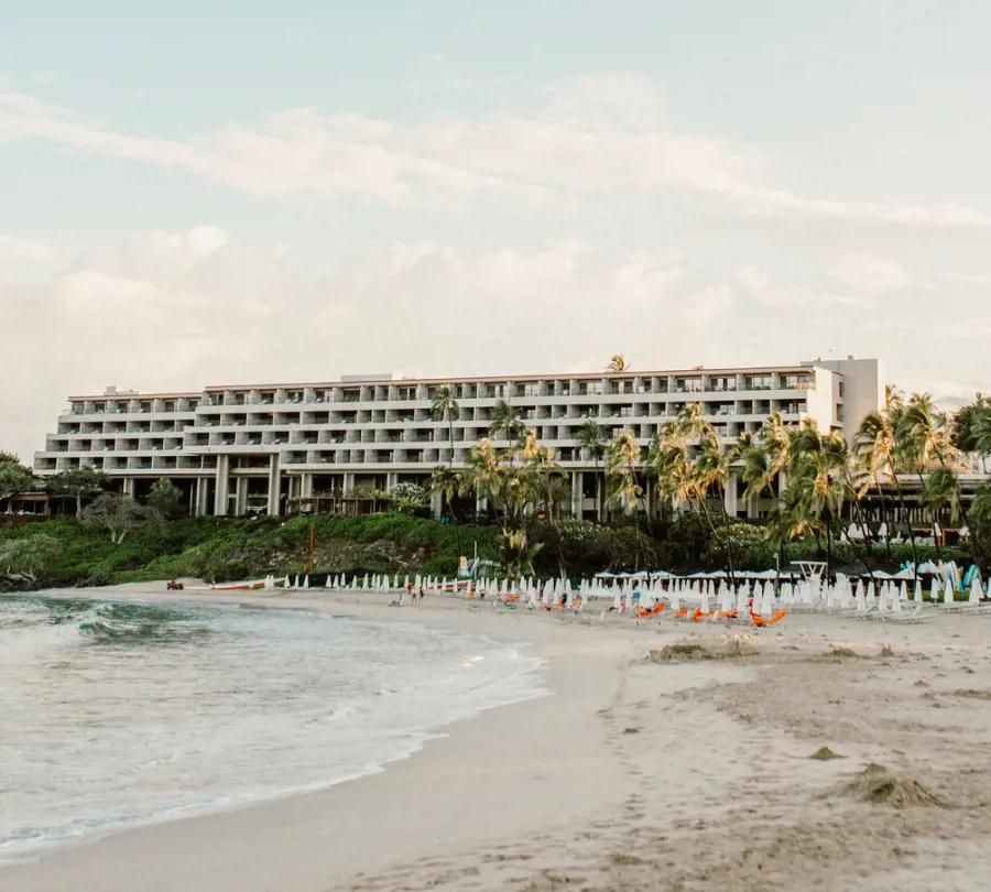 The Mauna Kea Beach Hotel Autograph Collection overlooking the beach