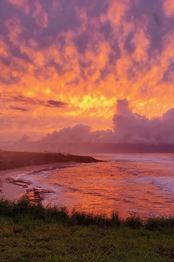 Watch the Maui sunset from Ho'okipa Beach Park