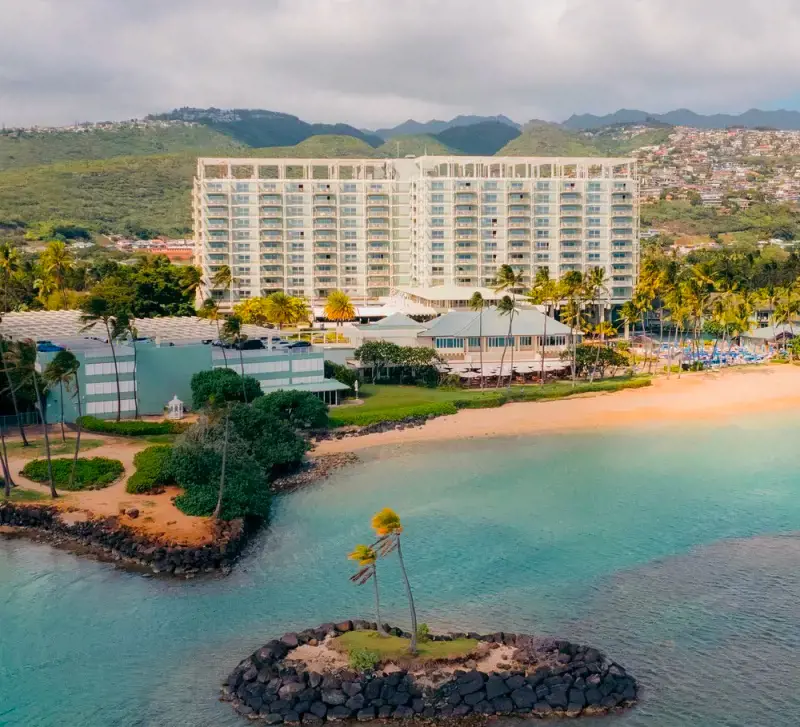 A panoramic view of The Kahala Hotel & Resort, a secluded oasis in Kahala district