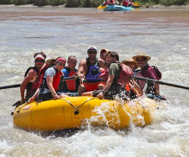 People enjoy rafting eco-adventure