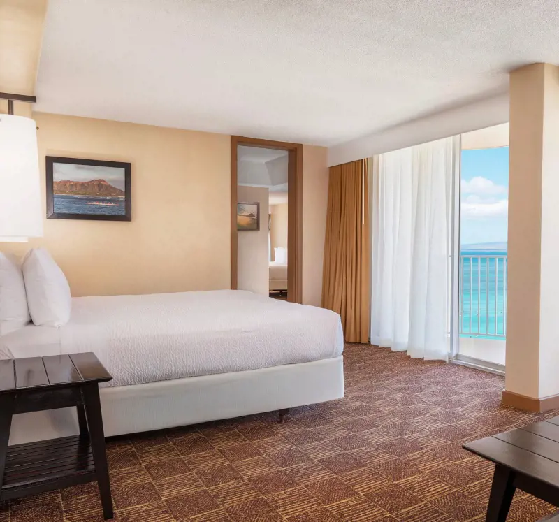 Relax at Aston Waikiki Beach Hotel this summer at one of the modern rooms with an ocean view